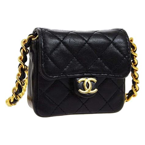 chanel small black|chanel small bag with chain.